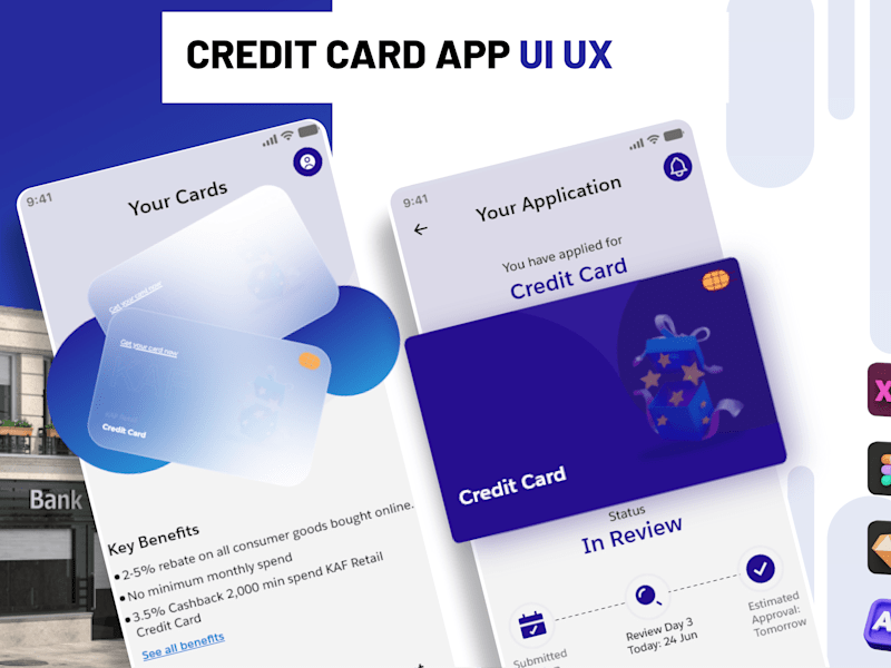 Cover image for Credit Card App UI UX
