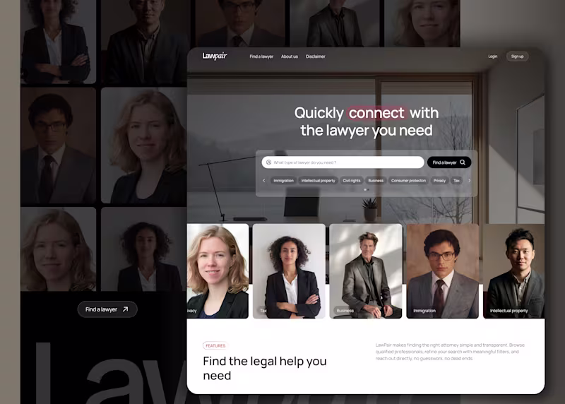 Cover image for LawPair Web & Product Design