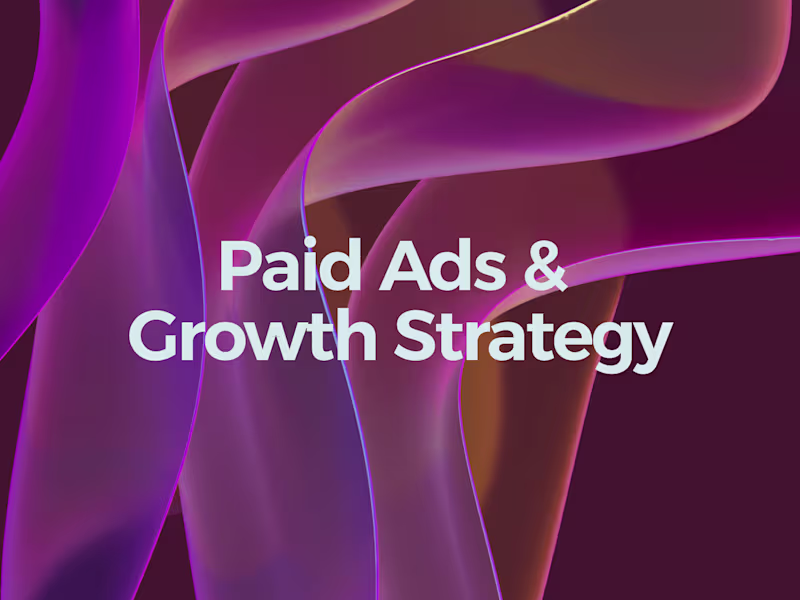 Cover image for Paid Ads and Growth Strategy
