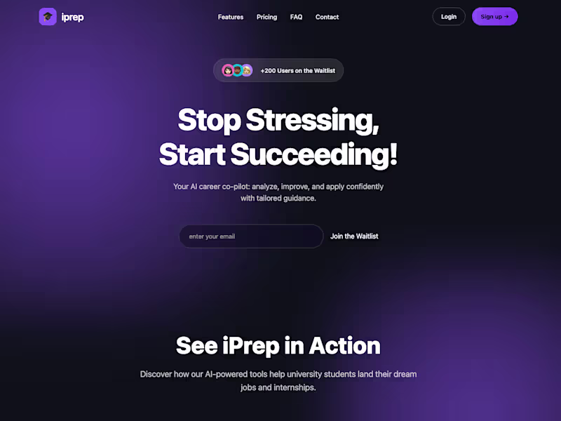 Cover image for Iprep – AI-Powered Job Interview Preparation Platform