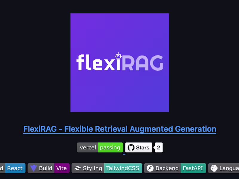 Cover image for FlexiRAG Development Project