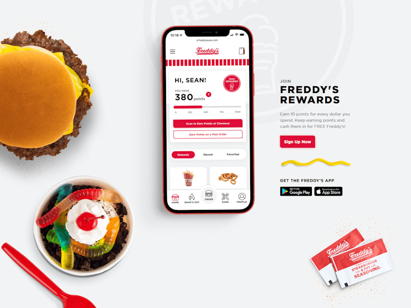 Cover image for Redesigned Freddy's Website & App