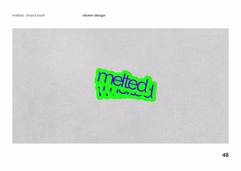 Cover image for Melted - A Skincare brand (Brand Book)