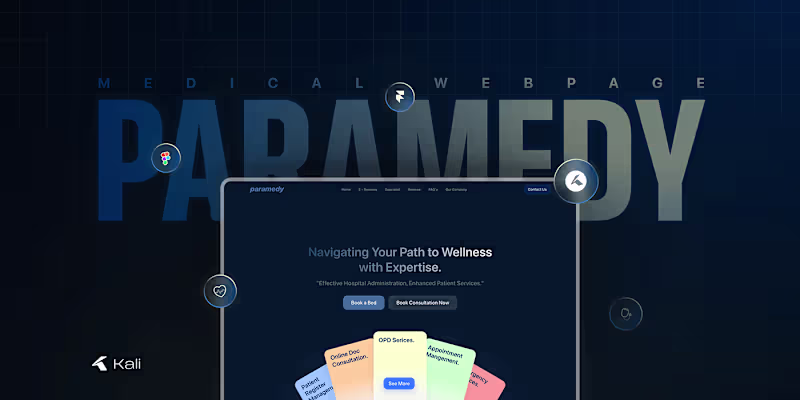 Cover image for Medical Web Management | Paramedy :: Behance
