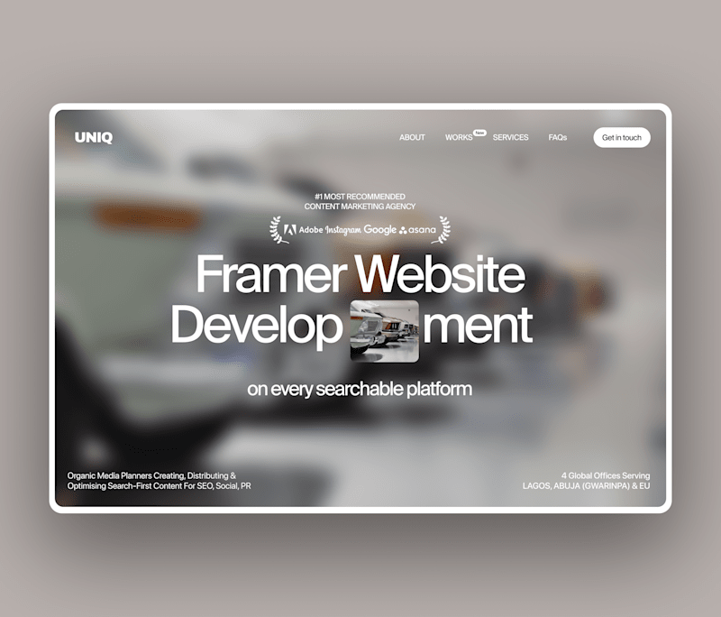 Cover image for Framer Website Development