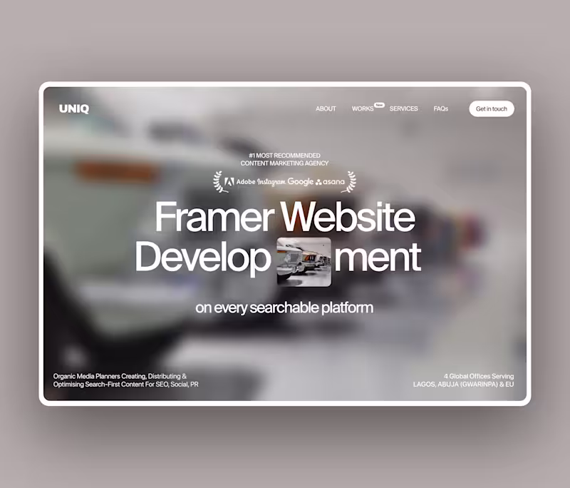 Cover image for Framer Website Development