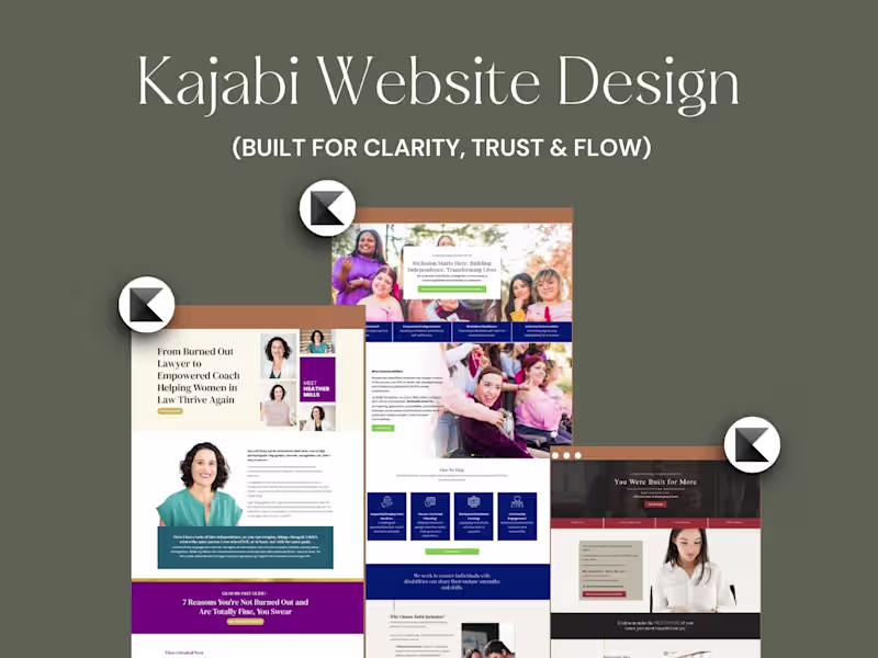 Cover image for Kajabi Website Design (Built for Clarity, Trust & Flow)