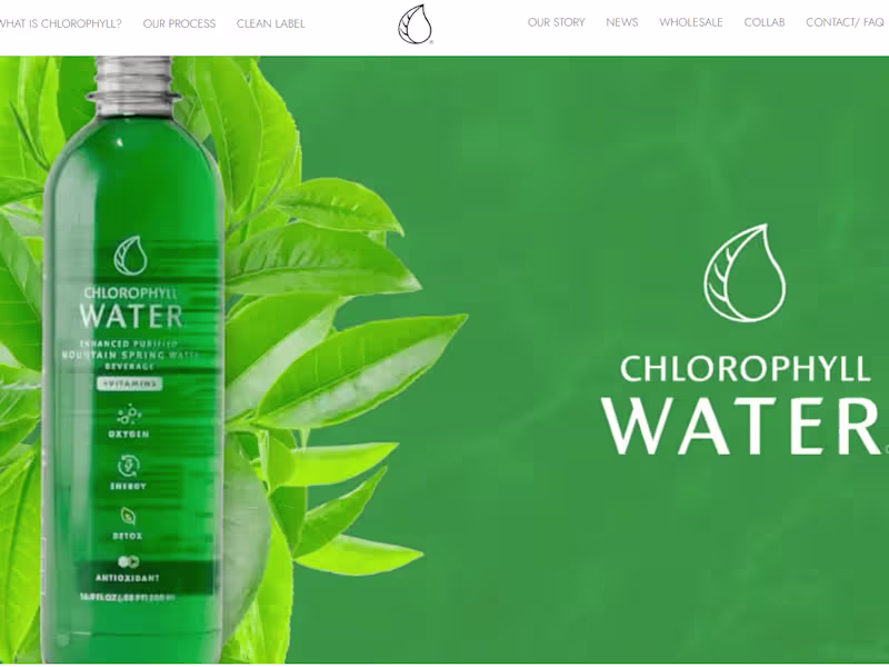 Cover image for Chlorophyll Water® | Figma To Shopify Custom Theme