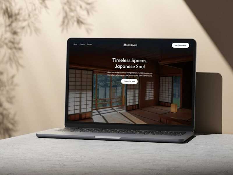 Cover image for Hikari Living Concept Landing Page