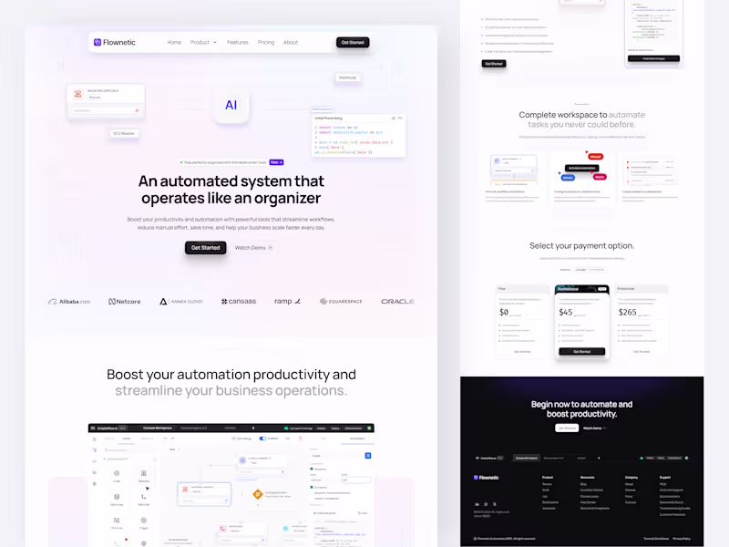 Cover image for Automation SaaS Landing Page