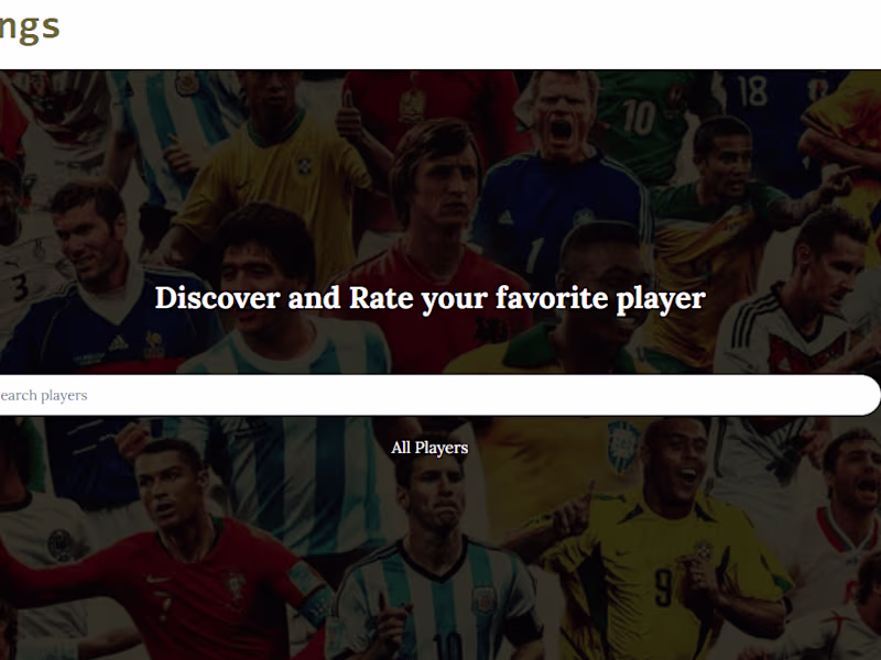 Cover image for Rate my player