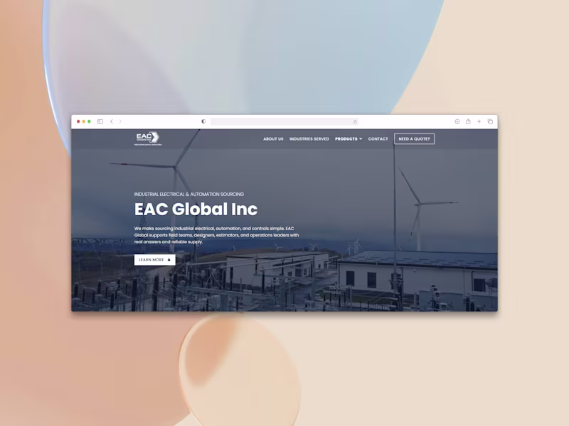 Cover image for EAC Global Inc | Elementor Website Development