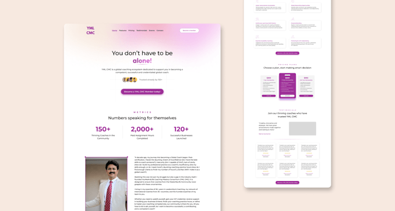 Cover image for YML CMC Website Design