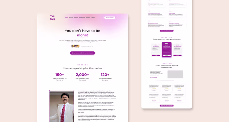 Cover image for YML CMC Website Design