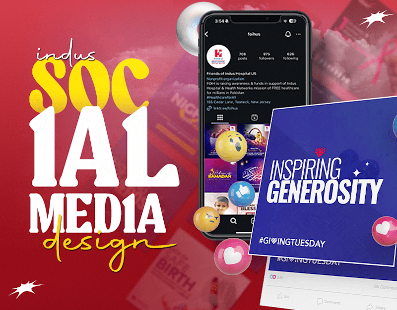 Cover image for Indus Hospital Social Media Campaign Designs