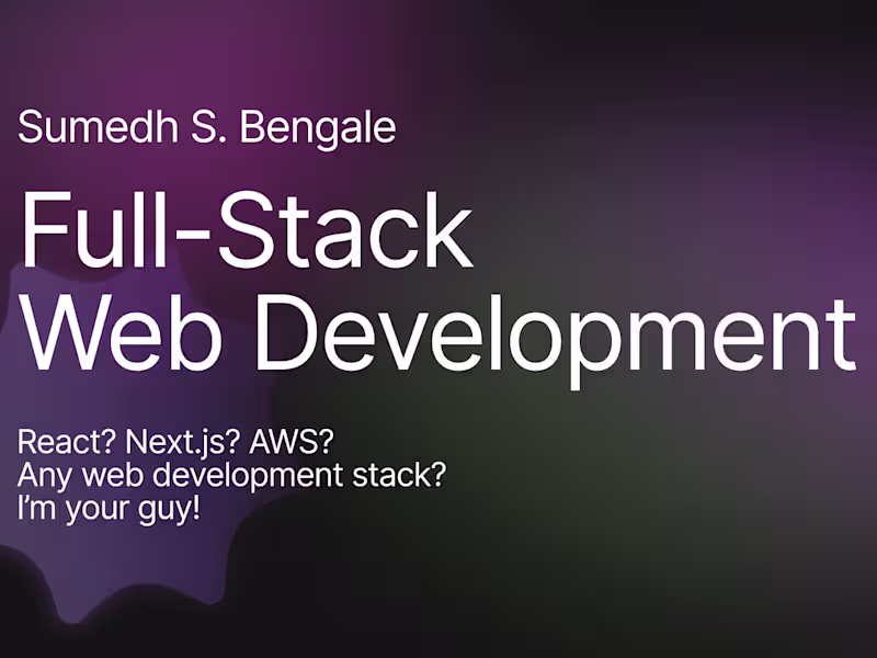 Cover image for Providing fully end-to-end solutions for all your website needs!