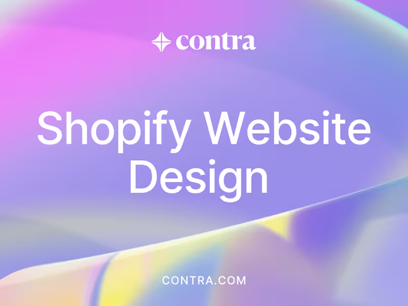 Cover image for Shopify website design 