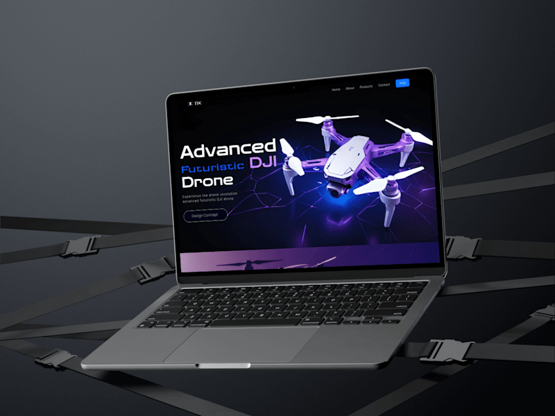 Cover image for Drone Website Landing Page :: Behance