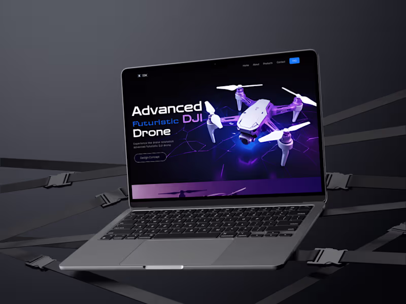 Cover image for Drone Website Landing Page :: Behance