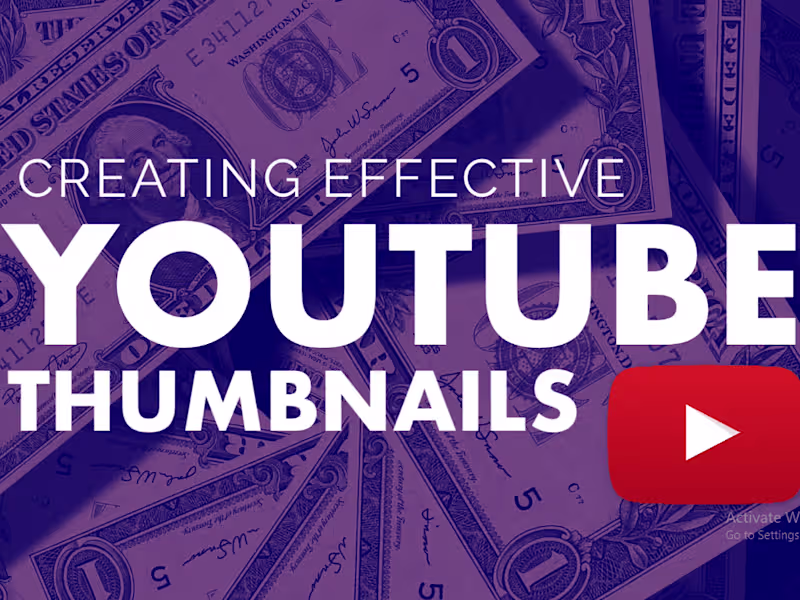 Cover image for YOUTUBE THUMBNAIL DESIGN