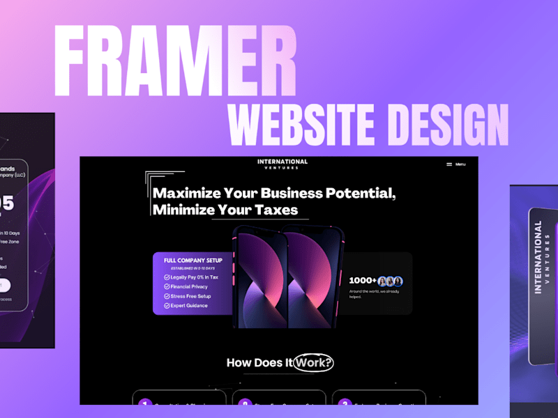Cover image for Custom Framer Website – Modern, Fast & Conversion-Focused