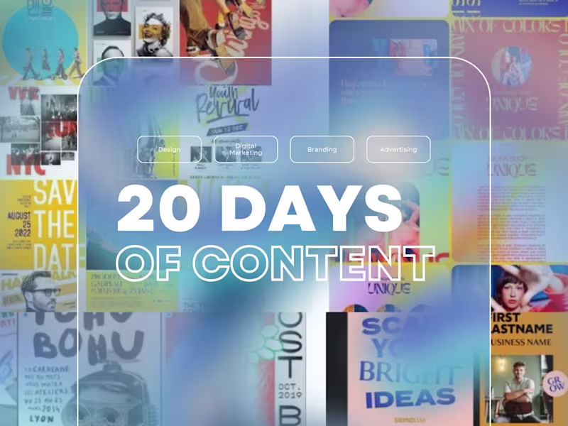 Cover image for 20 Days of Content