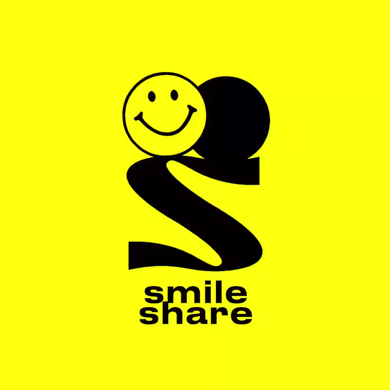 Cover image for Smile share minimalist logo for client's passion project. S ...