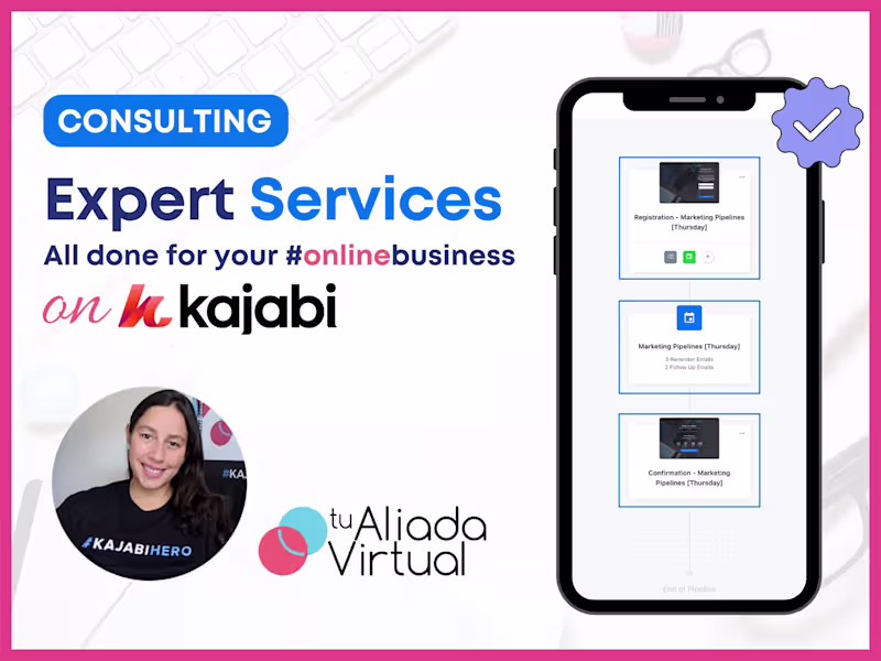 Cover image for Consulting Expert Services in Kajabi
