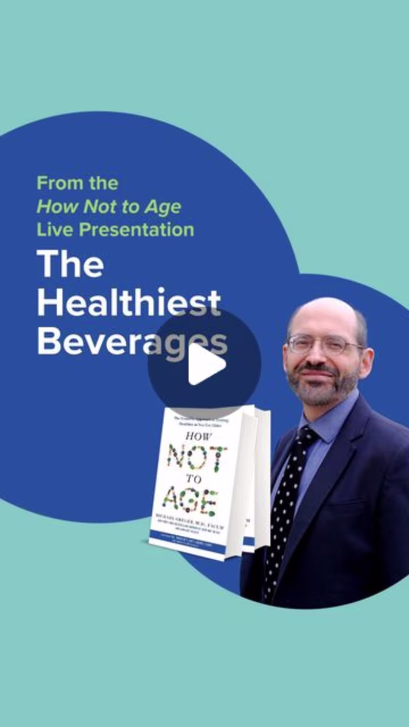 Cover image for NutritionFacts.org on Instagram: “In this live lecture, Dr. Gre…