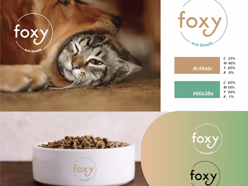 Cover image for Foxy Pet Bowl Logo design