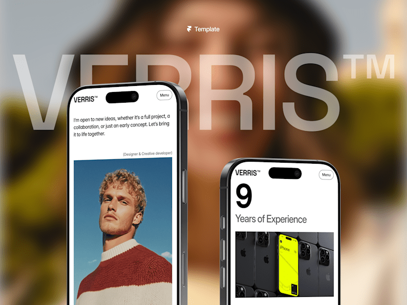 Cover image for Verris — Minimalist Portfolio Template