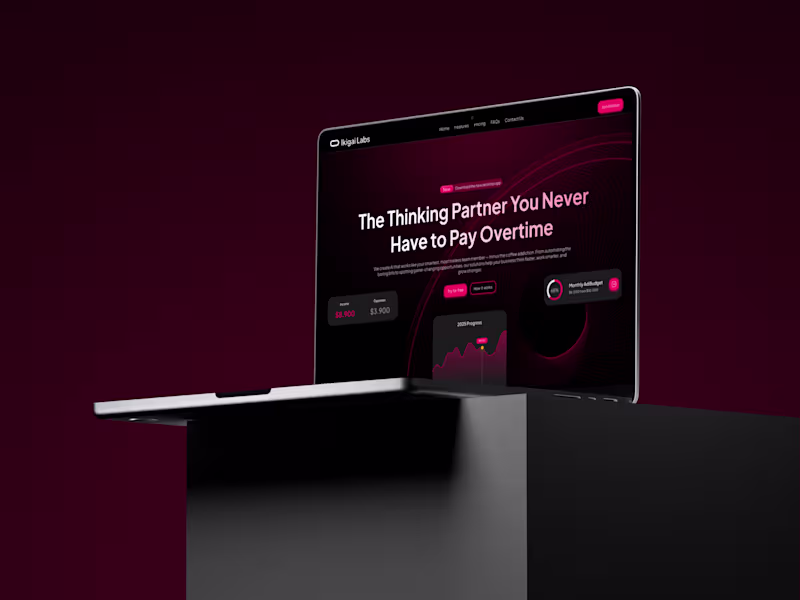 Cover image for Ikigai Labs - AI Business Agent Website Design