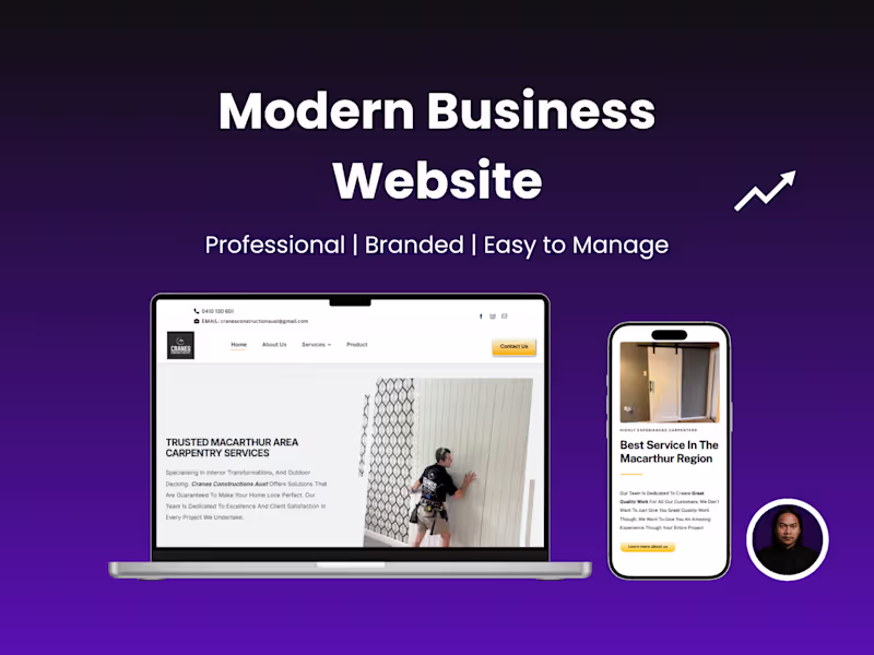 Cover image for Modern & Conversion Focused WordPress Business Website