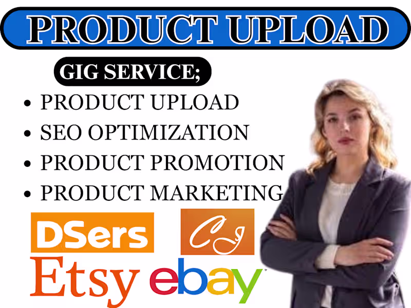 Cover image for Upload and Optimize Your Products on Etsy eBay Shopify Poshmark