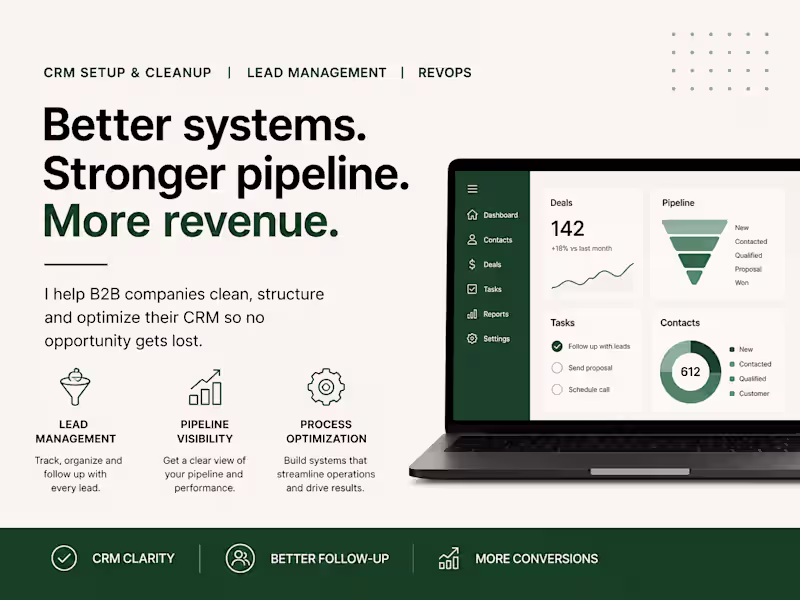 Cover image for CRM Cleanup & Lead Follow-up System