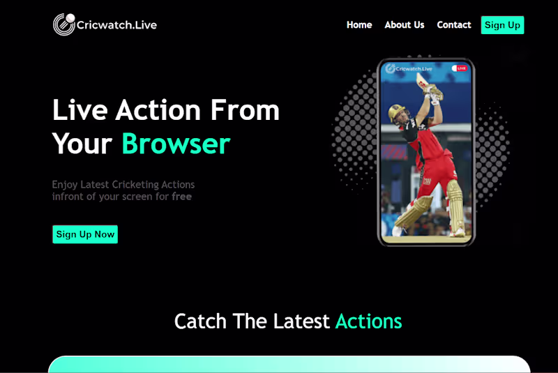 Cover image for Crickwatch Website Design