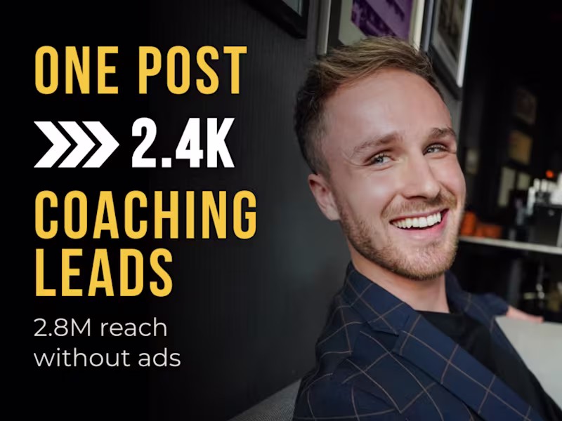Cover image for 2.8M people reached and 2.4k Leads generated with 1 post