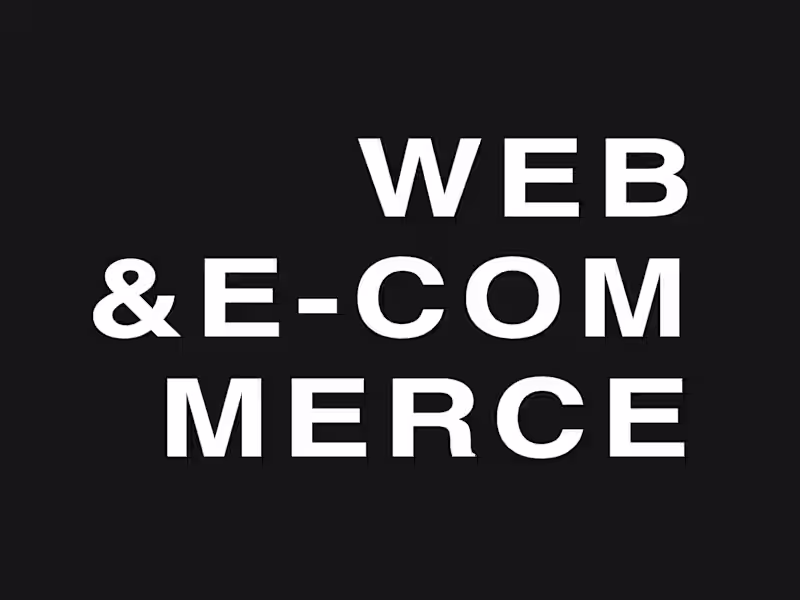 Cover image for Web & E-commerce Development