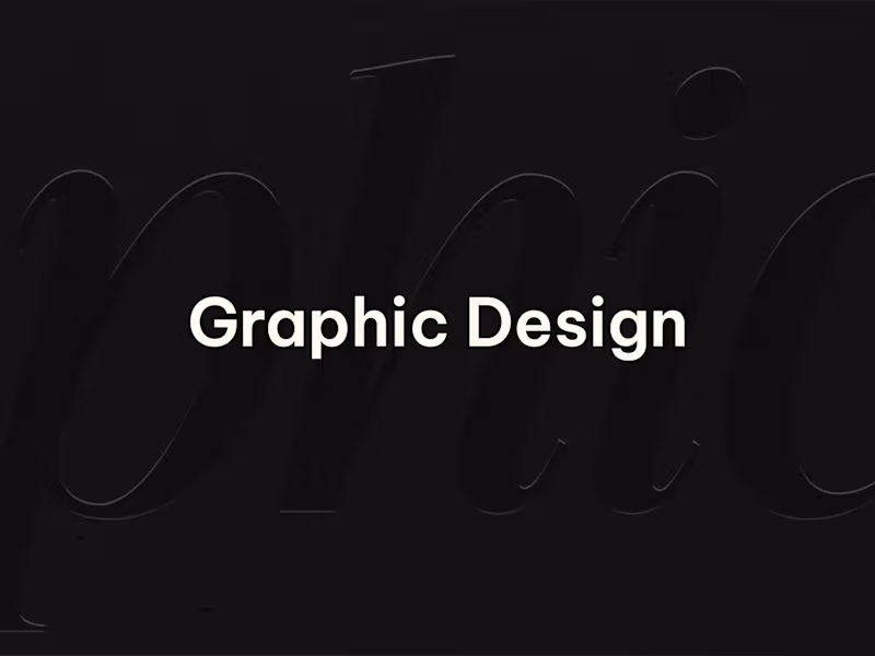 Cover image for Graphic Designer for your design needs