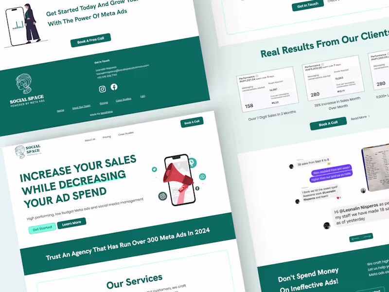 Cover image for Website Redesign for a Meta ads agency