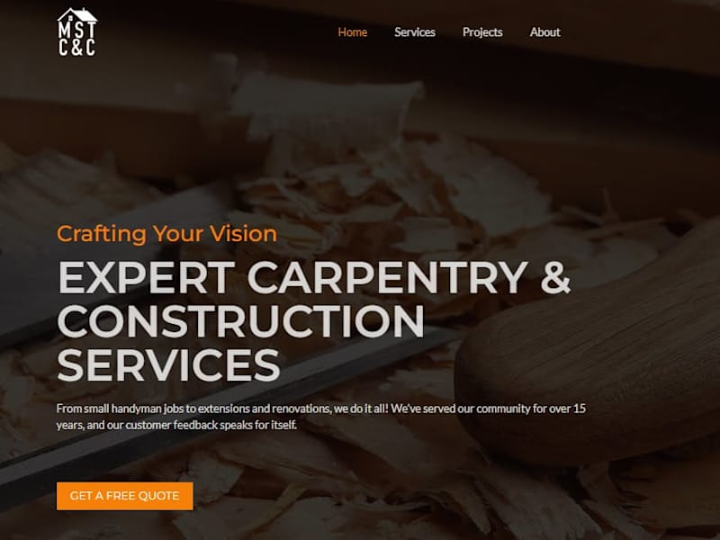 Cover image for MST Carpentry and Construction