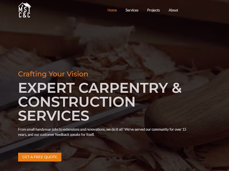 Cover image for MST Carpentry and Construction
