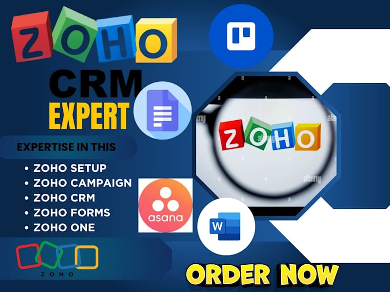 Cover image for I will expertly set up and customize your zoho CRM from scratch