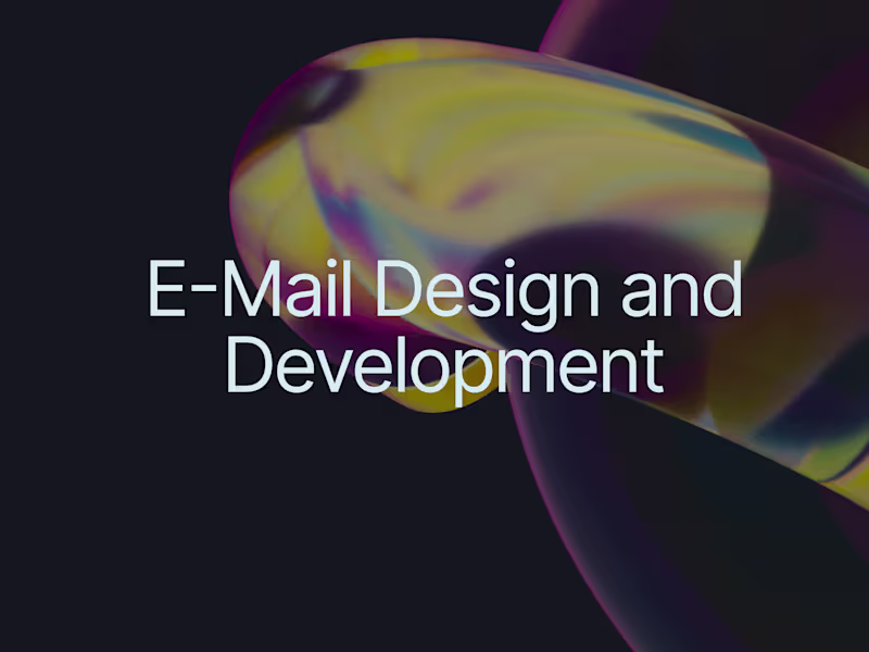 Cover image for E-Mail Design and Development