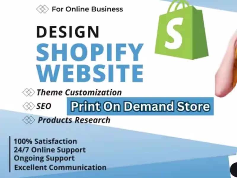 Cover image for I will design or redesign Shopify store, Drop shipping Expert