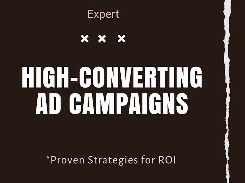 Cover image for I will Create high converting ad campaigns