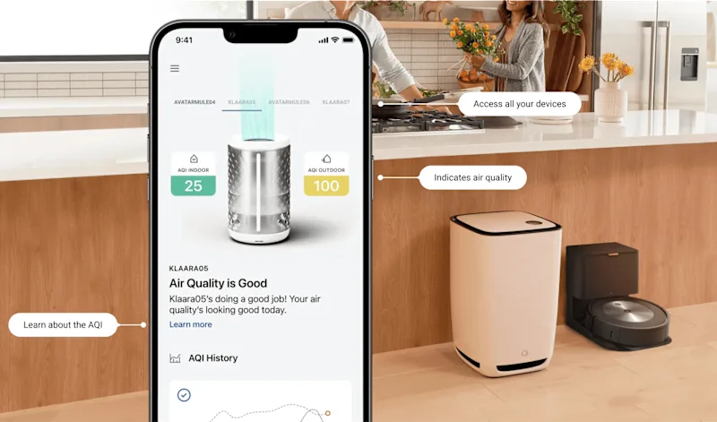 Cover image for iRobot - Air Purifiers App and Website
