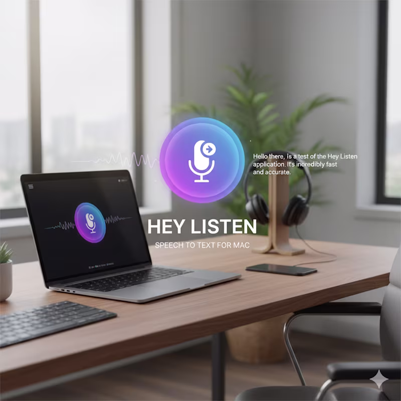 Cover image for Hey Listen - Mac Speech-to-Text App Development