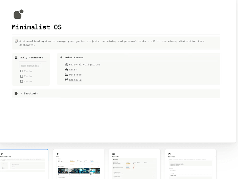 Cover image for Minimalist OS