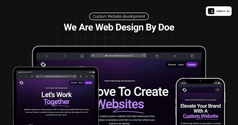 Cover image for WebDesignByDoe - Landing Website